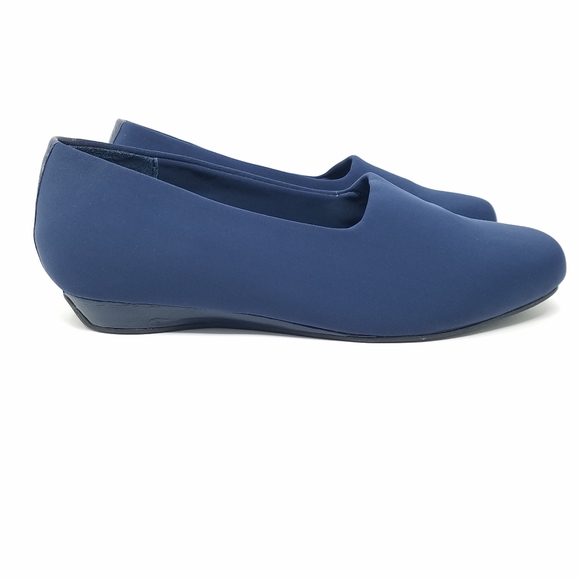 Vionic Powell Blue Cloth Slip On Shoes, 7.5 W - Picture 3 of 14